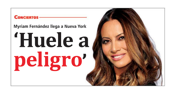 Cantante Myriam Hernández en Nueva York