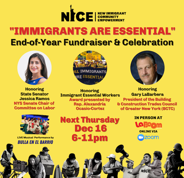 NICE Fundraiser Event for Immigrants at La Boom