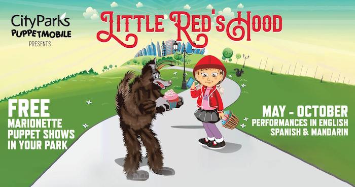 Caperucita Roja en Marionetas en parques de Queens y NYC