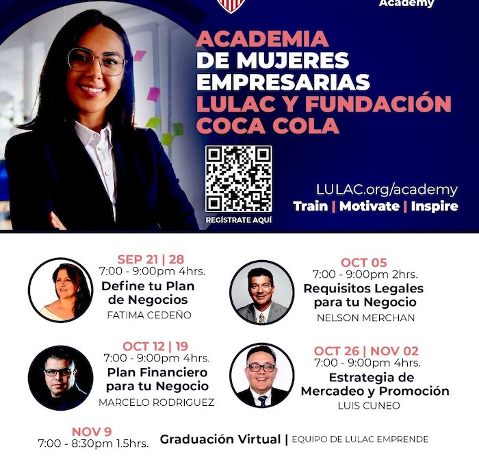 LULAC y CocaCola: academia virtual de mujeres empresarias